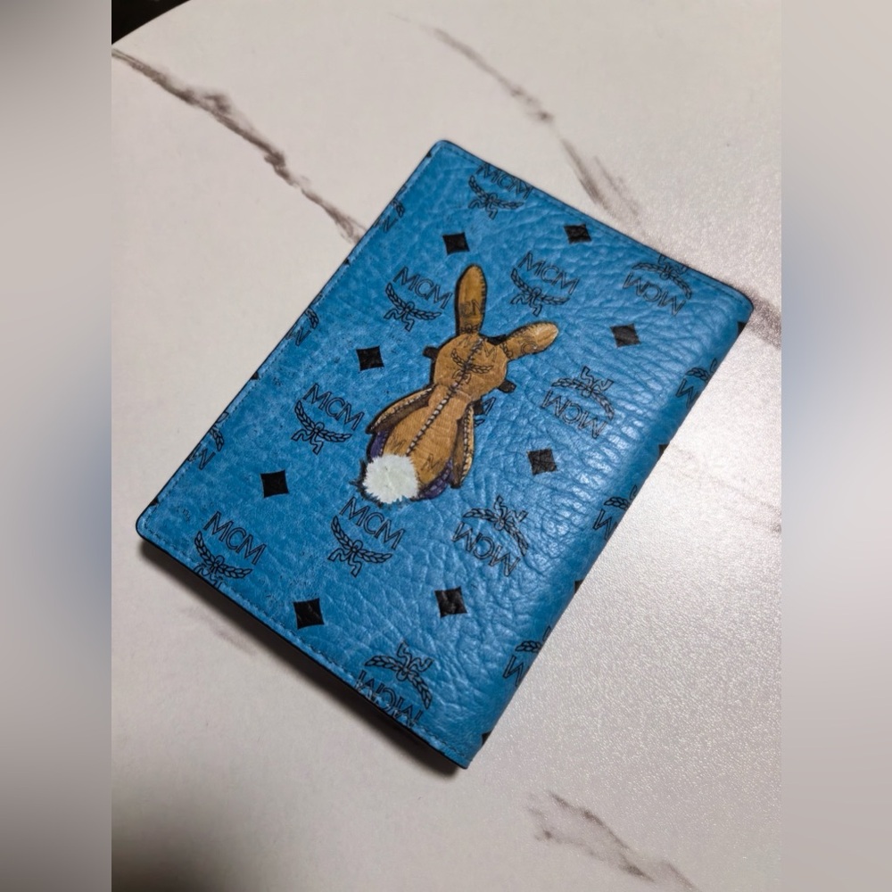 AUTHENTIC MCM Rabbit Passport Holder